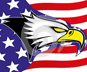 Vector illustration. Eagle.