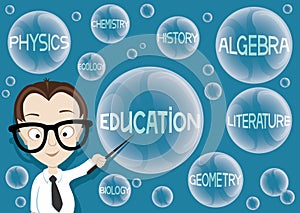 Vector illustration. Education