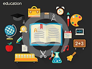 Vector illustration of education concept