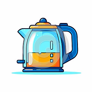 Vector illustration of electric kettle isolated illustration
