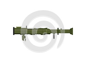 rocket propelled grenade launcher isolated on white