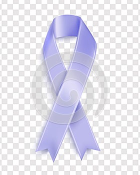 Vector illustration of esophageal cancer awareness tapes isolated on a transparent background. Realistic vector
