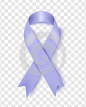 Vector illustration of esophageal cancer awareness tapes isolated on a transparent background. Realistic vector