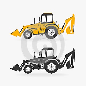 Vector Illustration Excavator