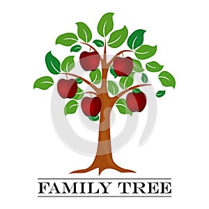 A vector illustration of Family Tree Template.