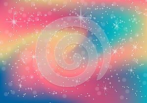Vector illustration of fantastic colorful galaxy,Abstract cosmic photo
