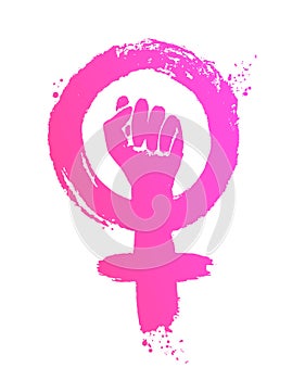 Vector illustration of Feminism symbol