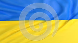 Vector illustration flag of Ukraine. close up flag of Ukraine