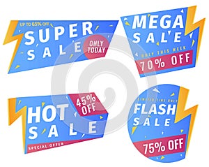 Vector illustration flash sale design