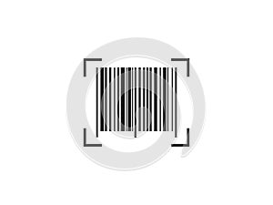 Barcode, code icon. Vector illustration, flat design