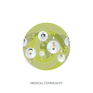 Vector illustration. Flat medical backgrounds set. Health care,first aid research cardiology. Medicine study. Chemical