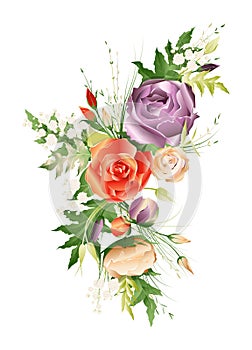 Vector illustration of flower bouquet