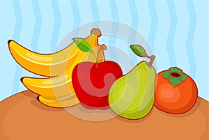 Vector illustration of fruits