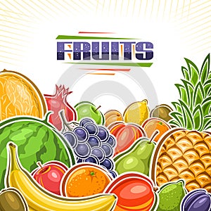 Vector illustration of Fruits