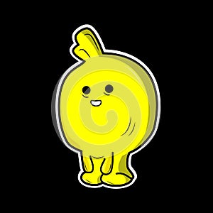 Vector illustration of a funny character