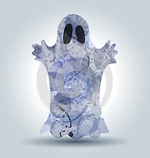 Vector illustration of a ghost