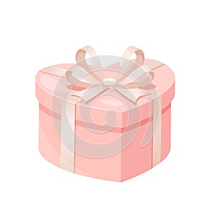 Vector illustration of gift box packaging design isolated on a white background photo