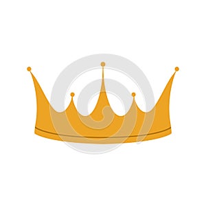 Vector illustration of a golden royal crown