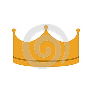 Vector illustration of a golden royal crown