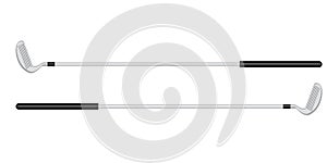 Vector illustration of Golf Club. Modern golf stick- isolated on white background. Golf club vector illustration on