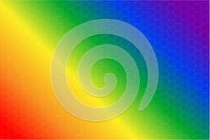 Vector illustration of gradient background in six rainbow colors