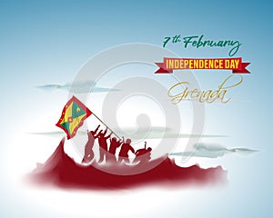 Vector illustration for Grenada independence day