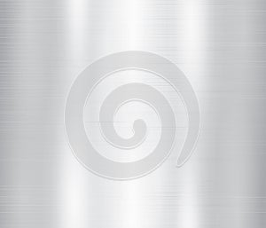 Vector illustration of grey metal, stainless steel texture background