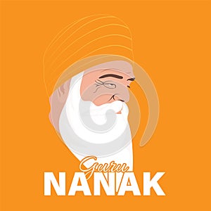 Vector Illustration for Guru Nanak Jayanti the birth anniversary of Guru Nanak dev ji photo