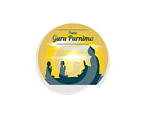 Vector Illustration for Guru Purnima