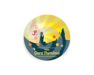 Vector Illustration for Guru Purnima