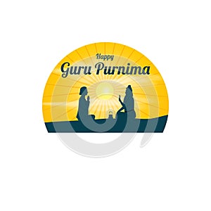 Vector Illustration for Guru Purnima