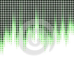 Vector illustration with halftone pattern. ÃÂbstract green vector background.