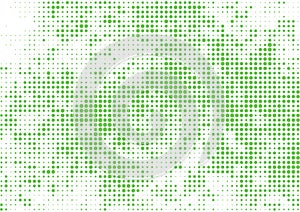 Vector illustration with halftone pattern. ÃÂbstract green vector background.