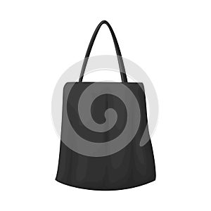 Vector illustration of handbag and minimarket logo. Graphic of handbag and sale vector icon for stock.