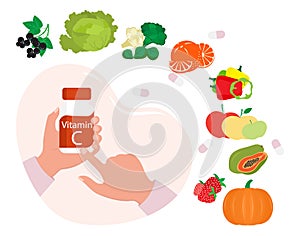 Health Food Proper Nutrition Vitamin C supplement