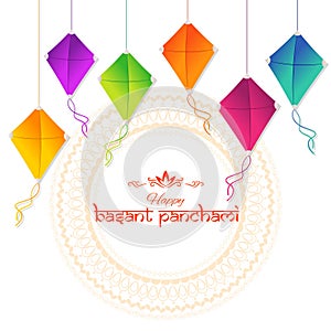 Vector illustration of Happy Basant Panchami