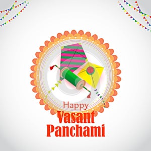 Vector illustration of Happy Basant Panchami