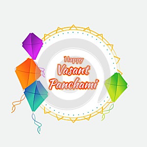 Vector illustration of Happy Basant Panchami