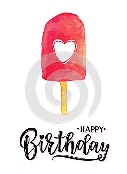 Vector illustration of a Happy Birthday Invitation