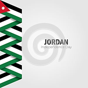 Vector illustration of Happy Jordan Independence Day 25 May