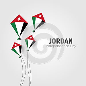 Vector illustration of Happy Jordan Independence Day 25 May