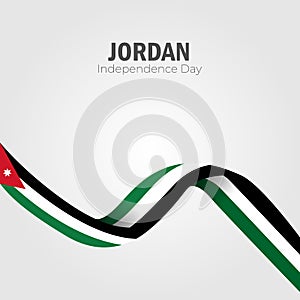 Vector illustration of Happy Jordan Independence Day 25 May