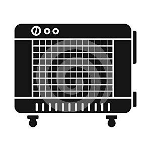 Vector illustration of heater and device logo. Graphic of heater and oven vector icon for stock.