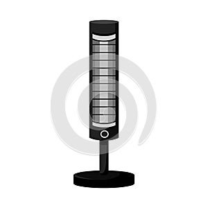 Vector illustration of heater and infrared logo. Graphic of heater and warmness stock symbol for web. photo