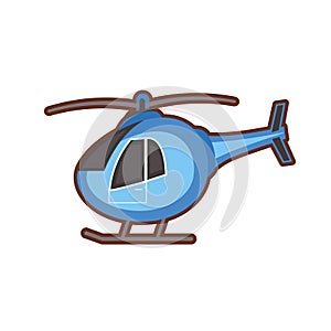 Vector illustration of helicopter