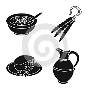 Vector illustration of heritage and originality icon. Set of heritage and traditions stock symbol for web.