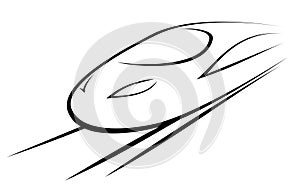 Vector illustration of a high-speed train