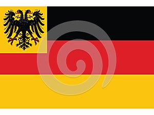Flag of the German Confederation from 1848 to 1852 photo