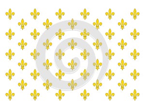 Flag of the Kingdom of France from 1815 to 1830 photo