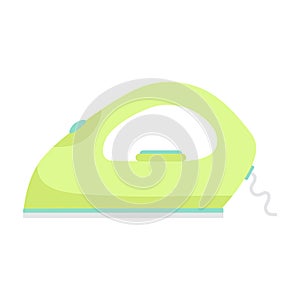 Vector illustration of house electric iron isolated